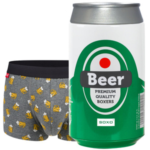 Men's Beer Boxers in a Can Perfect Fun Gift for Him