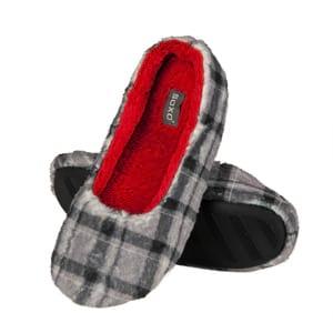SOXO Women's checkered ballerina slippers with TPR