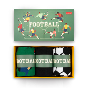 Set of 3x Men's SOXO Football colored socks