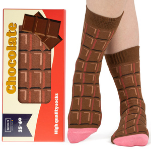 Women's Gift Socks SOXO | chocolate bar | Happy Gift