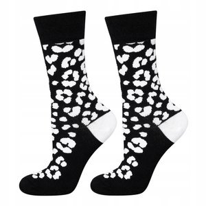 SOXO GOOD STUFF Women's socks black and white "Speckles"