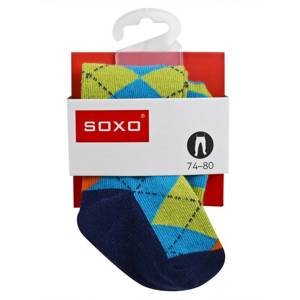 SOXO Infant tights with ABS - geometric patterns