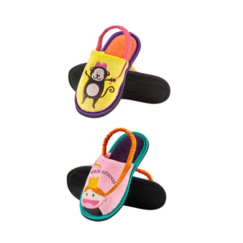 SOXO children's slippers with an exposed heel - 