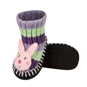 Colorful SOXO baby slippers with rabbit