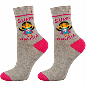 Colorful SOXO children's socks Super Granddaughter