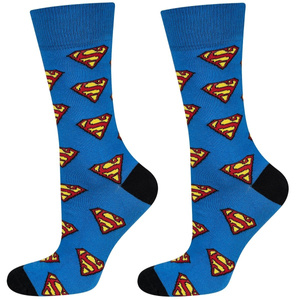 Colorful men's SOXO GOOD STUFF Superman DC Comics socks
