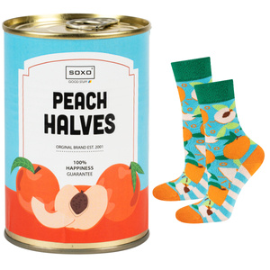 Colorful women's socks SOXO cotton canned peaches