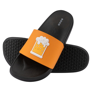 Comfort Women's and Men's Beach Flip-flops SOXO Beer | Perfect for Beach Holidays and Swimming Pool | Rubber