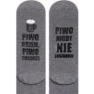 Long men's SOXO socks with Polish inscriptions a happy gift