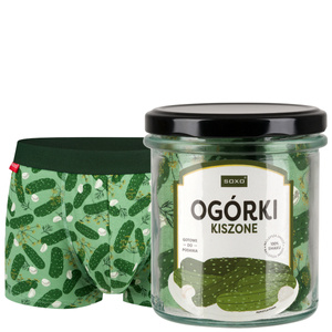 Men's Boxer Shorts Cucumbers in a jar, the perfect funny gift for him