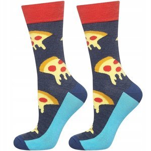 Men's Colorful Socks SOXO GOOD STUFF funny pizza