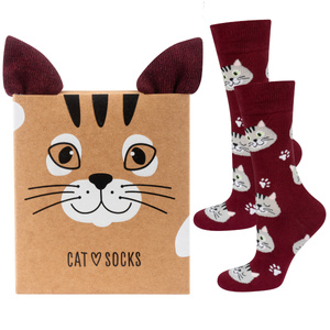 Men's | Women's | cat socks in gift box