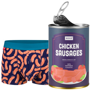 Men's boxer sausages in a can is the perfect funny gift for him