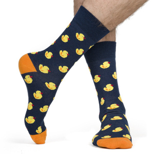 Men's colorful socks SOXO GOOD STUFF funny ducklings