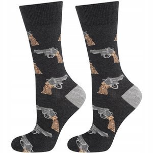 Men's funny socks SOXO GOOD STUFF revolvers