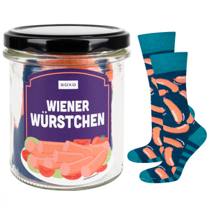 Men's socks SOXO Sausages in a jar