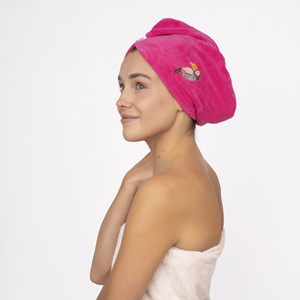 Pink hair turban | towel