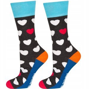SOXO Men's GOOD STUFF socks funny hearts