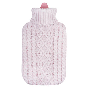 SOXO pink hot water bottle HEATER in a sweater for a gift for a child