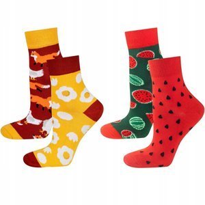 Set 2x SOXO GOOD STUFF women's colorful socks
