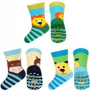 Set 3x Colorful children's socks SOXO animals