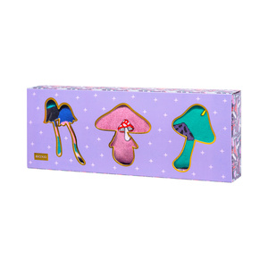 Set of 3x SOXO women's socks mushrooms in a pack