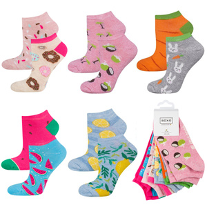 Set of 5x Women's Socks SOXO colored mismatched