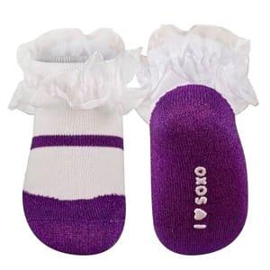 Violet SOXO baby socks ballerinas with a frill