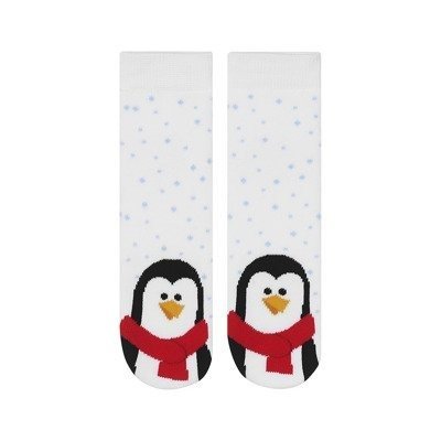White SOXO baby socks penguin Holidays Christmas Gift
