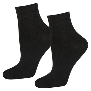 Women's black DR SOXO socks