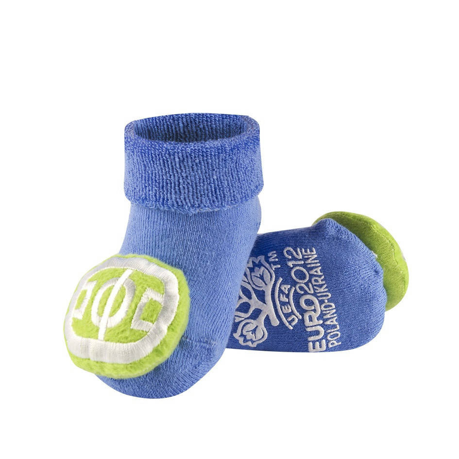 Infant rattle socks blue | | Wholesale socks, slippers