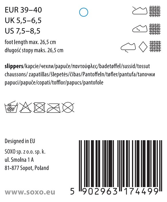 Women's slippers SOXO fur with a hard TPR sole pink WOMEN \ SLIPPERS