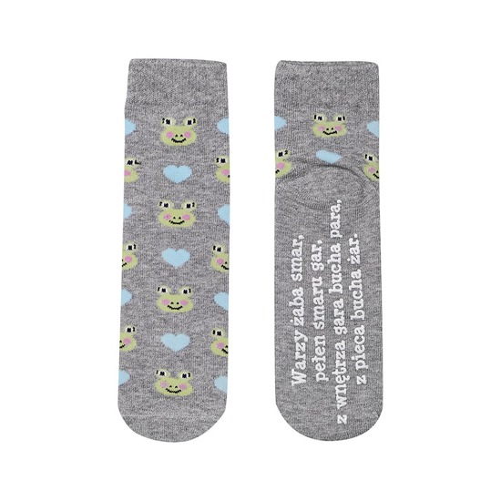 Children's colorful socks SOXO GOOD STUFF with frog