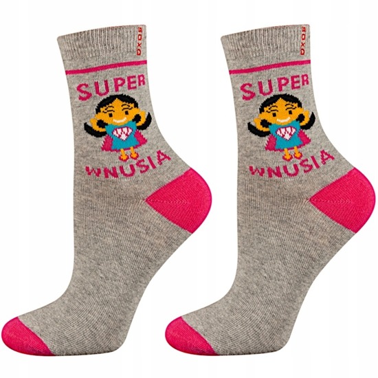 Colorful SOXO children's socks Super Granddaughter