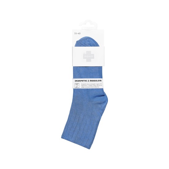 DR SOXO women's socks with modal - blue