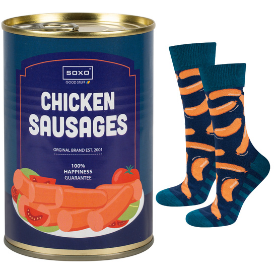 Men's socks SOXO canned sausages
