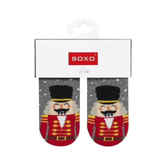 SOXO Christmas baby socks 'Nutcracker'