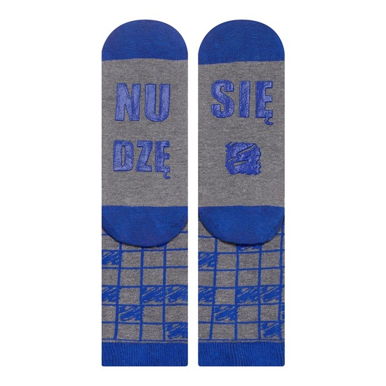 SOXO Men's socks with text "Nudzę się."