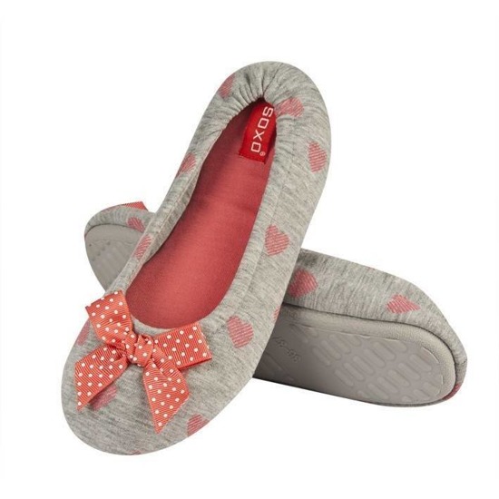 SOXO Women's ballerina slippers with patterns