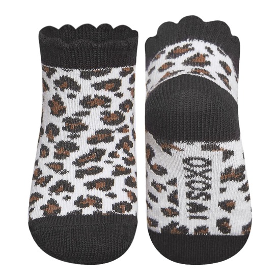 SOXO leopard socks - black / brown