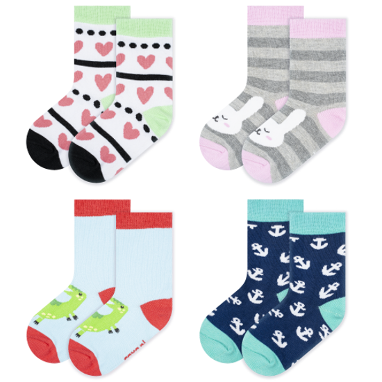 Set of 4x Children's Socks SOXO colorful 