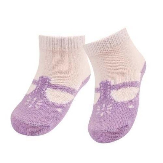Violet SOXO baby socks classic ballerinas