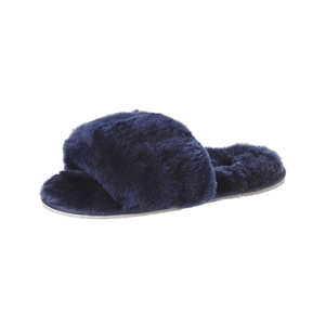 navy blue slippers womens