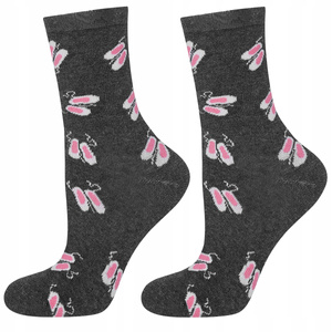 1 Paare von lustige Socken mit Ballettschuhenmotiv | Kindersocken | SOXO