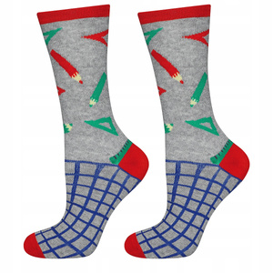 1 Paare von lustige Socken mit Geometriemotiv | Kindersocken | SOXO