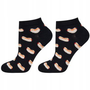 Bunte Herren Sneaker Socken SOXO GOOD STUFF komisch Hot dog