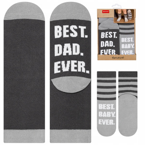 Bunte Set Socken für Vater und Kind SOXO Baumwollen Geschenk
