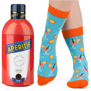 Damen SOXO GOOD STUFF Aperitif-Socken in der Flasche lustig zum Verschenken