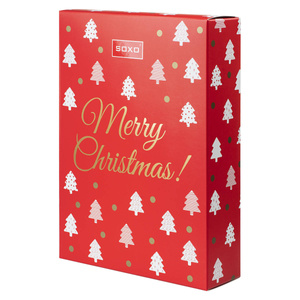 Geschenkbox SOXO Frohe Weihnachten Geschenkbox Verpackung Weihnachtsferien