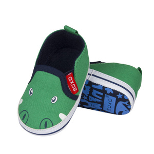 Grün Babyhauschuhe SOXO mit Krokodil